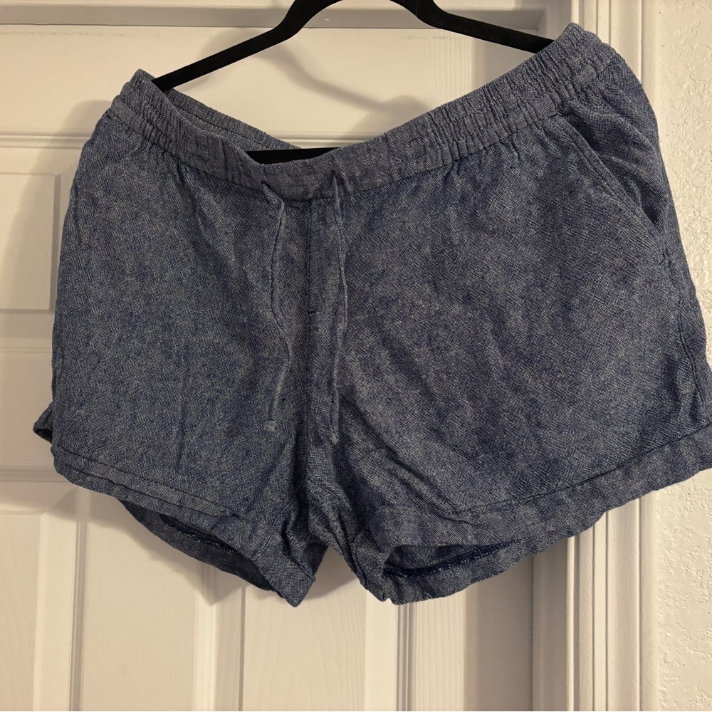 Old Navy Heathered Blue Athletic Shorts